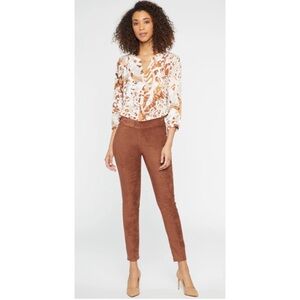 Faux Suede Basic Legging Pants
